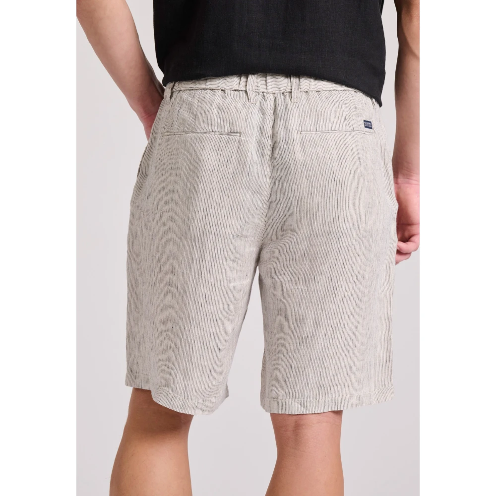FUNKY BUDDHA Ανδρική Λινή Chino Βερμούδα FBM009-018-03