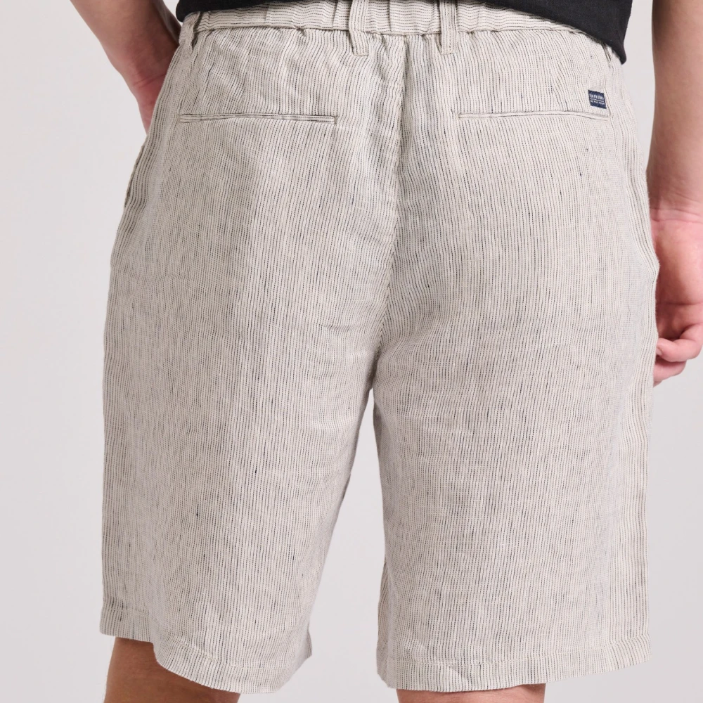 FUNKY BUDDHA Ανδρική Λινή Chino Βερμούδα FBM009-018-03