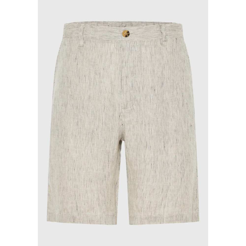 FUNKY BUDDHA Ανδρική Λινή Chino Βερμούδα FBM009-018-03