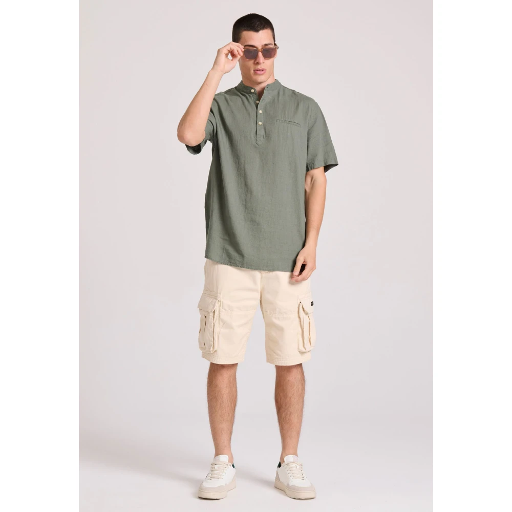FUNKY BUDDHA Ανδρική Comfort Fit Cargo Βερμούδα FBM009-031-03