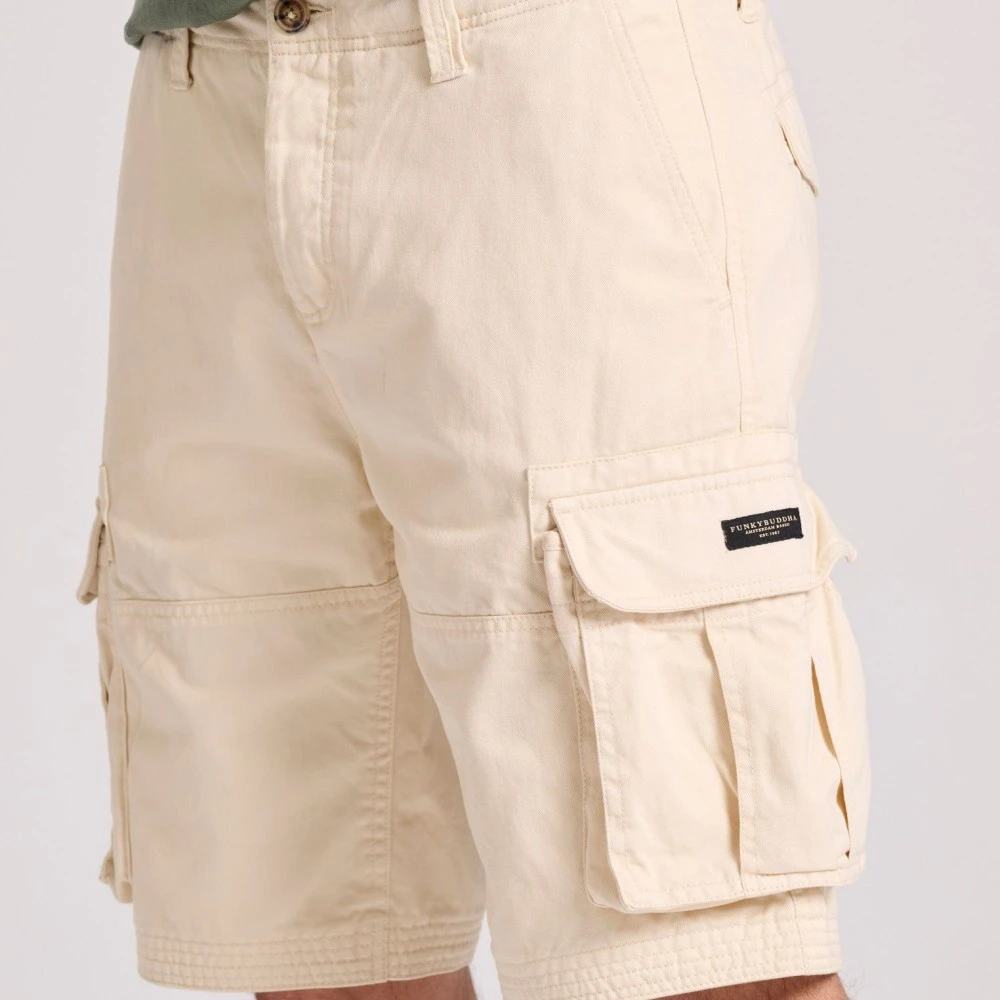 FUNKY BUDDHA Ανδρική Comfort Fit Cargo Βερμούδα FBM009-031-03