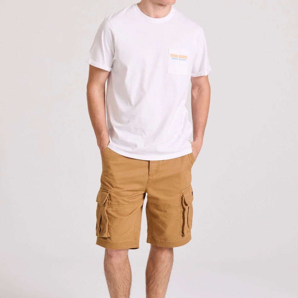 FUNKY BUDDHA Ανδρική Comfort Fit Cargo Βερμούδα FBM009-031-03
