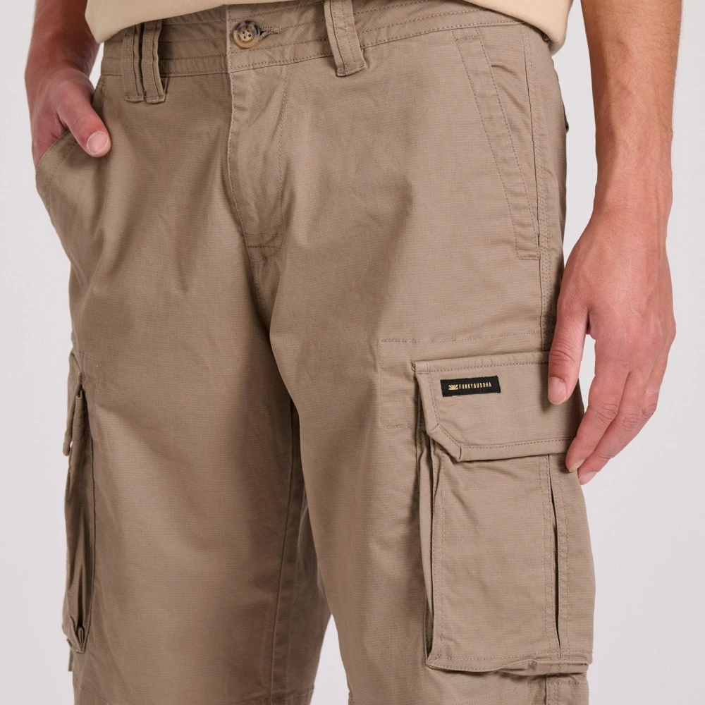 FUNKY BUDDHA Ανδρική Loose Fit Cargo Βερμούδα FBM009-033-03