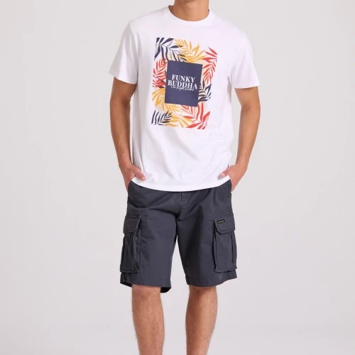 Ανδρική Loose Fit Cargo Βερμούδα FBM009-033-03