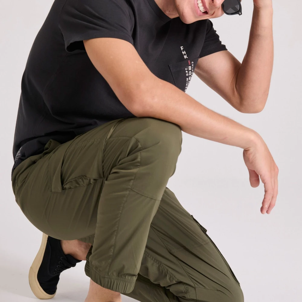 FUNKY BUDDHA Ανδρικό Jogger Cargo Παντελόνι FBM009-038-02