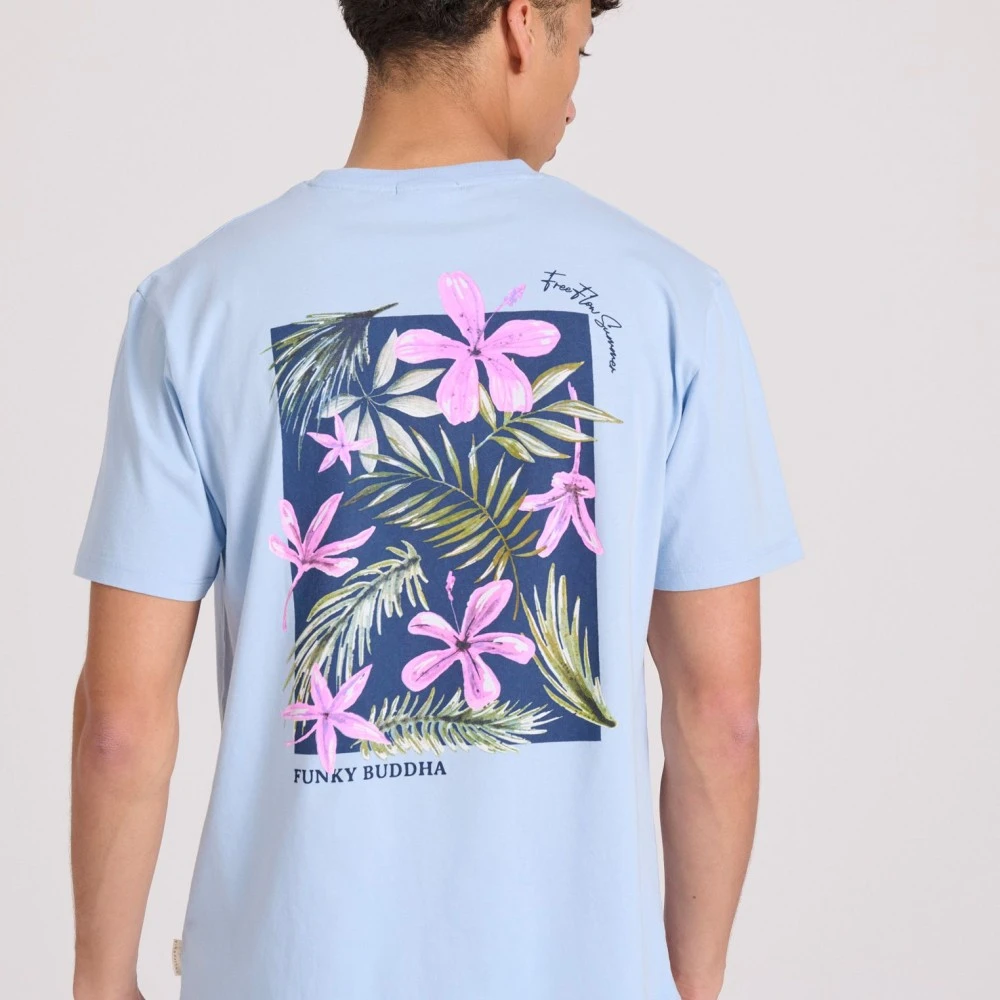 FUNKY BUDDHA Ανδρικό Relaxed Fit T-Shirt FBM009-055-04