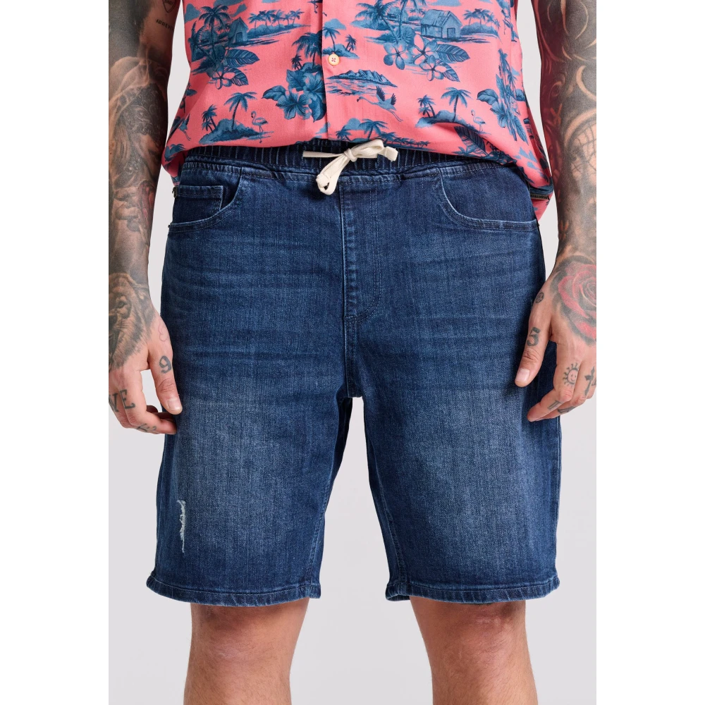 FUNKY BUDDHA Ανδρική Τζιν Βερμούδα FBM009-077-03