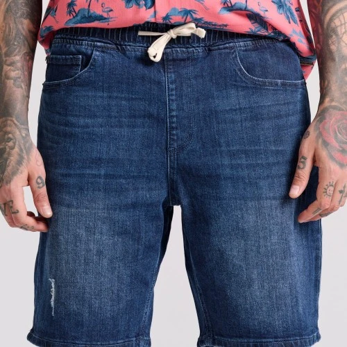 FUNKY BUDDHA Ανδρική Τζιν Βερμούδα FBM009-077-03