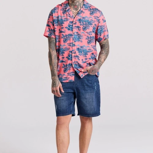 FUNKY BUDDHA Ανδρική Τζιν Βερμούδα FBM009-077-03