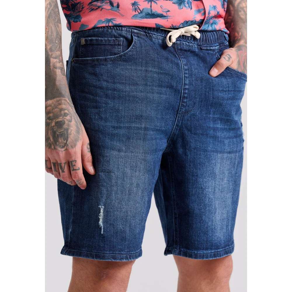 FUNKY BUDDHA Ανδρική Τζιν Βερμούδα FBM009-077-03