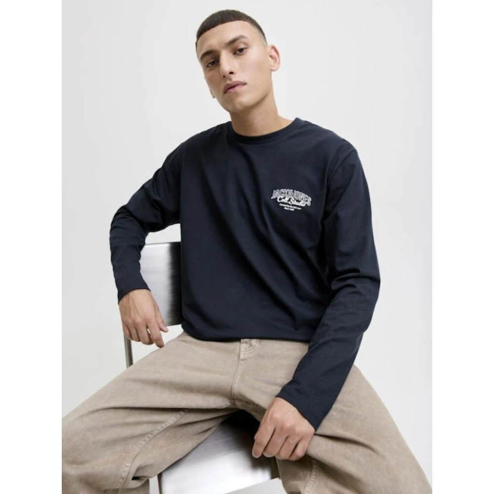 Ανδρικό T-Shirt Με Μακρύ Μανίκι Jack & Jones