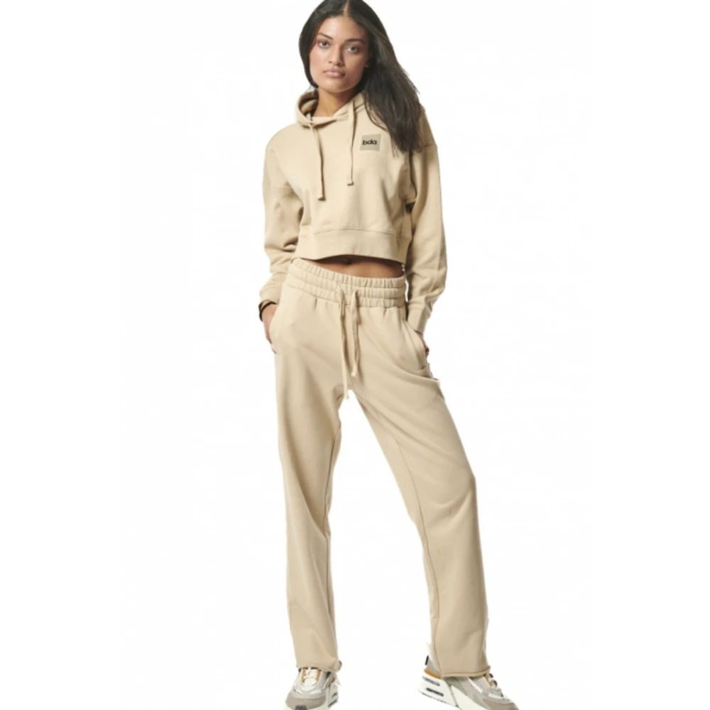 BODY ACTION Γυναικεία Μπλούζα Με Κουκούλα Cropeed 061427-01