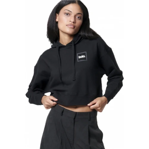 BODY ACTION Γυναικεία Μπλούζα Με Κουκούλα Cropeed 061427-01