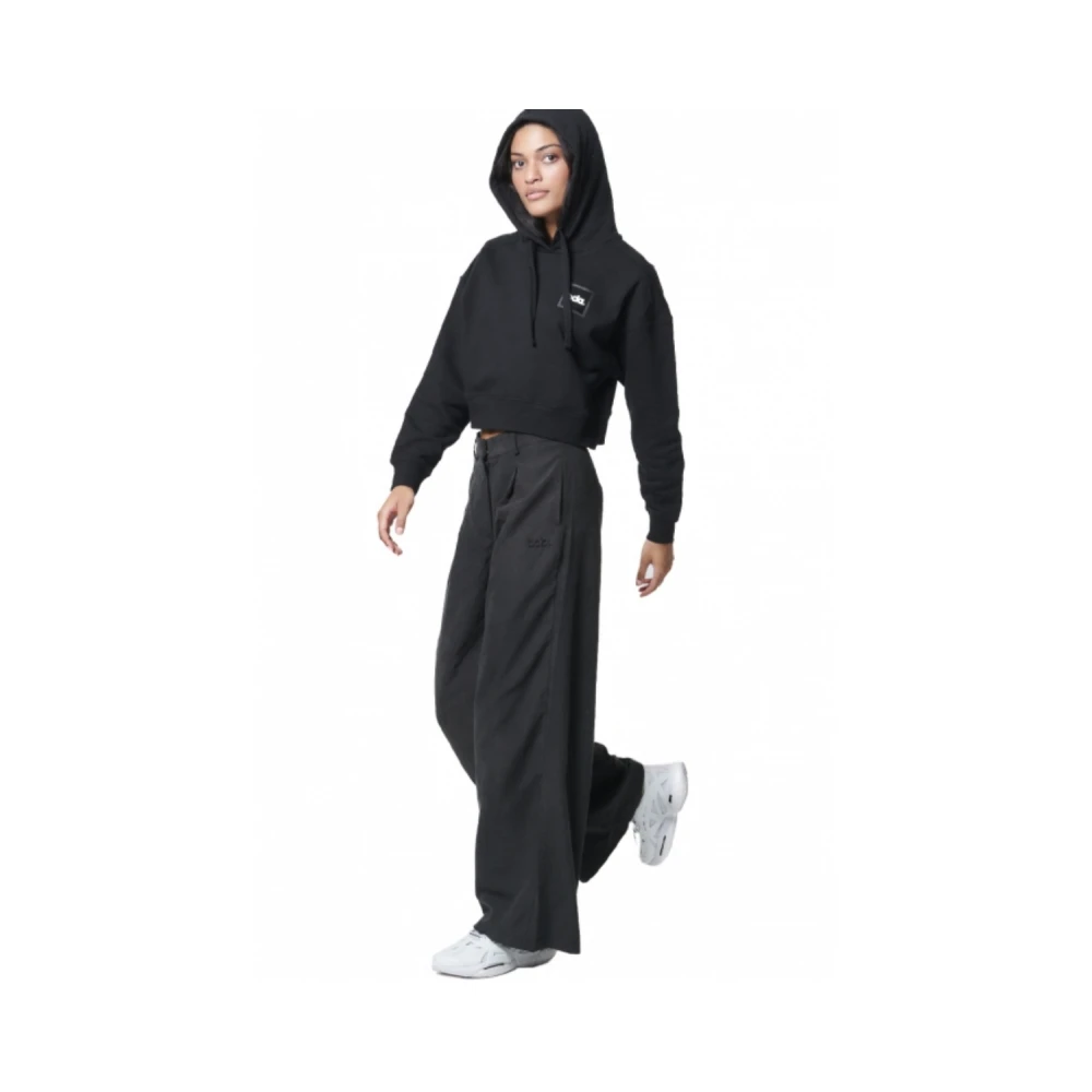 BODY ACTION Γυναικεία Μπλούζα Με Κουκούλα Cropeed 061427-01