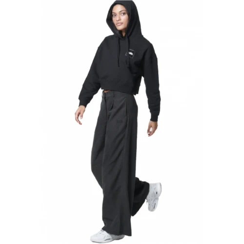 BODY ACTION Γυναικεία Μπλούζα Με Κουκούλα Cropeed 061427-01