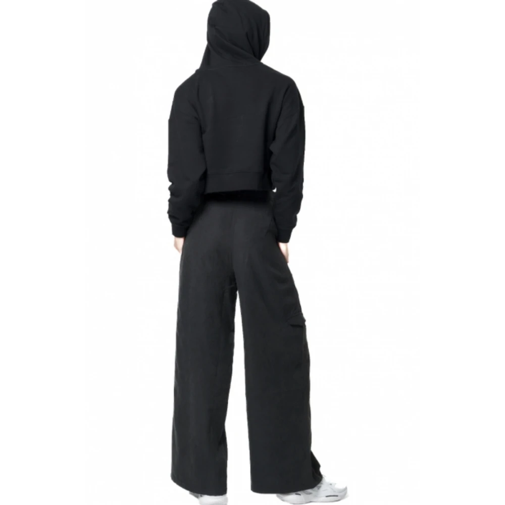 BODY ACTION Γυναικεία Μπλούζα Με Κουκούλα Cropeed 061427-01