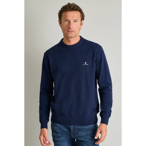 NAVY & GREEN Πλεκτό 24AR.950/P.7 12GG Wool Ανδρικό