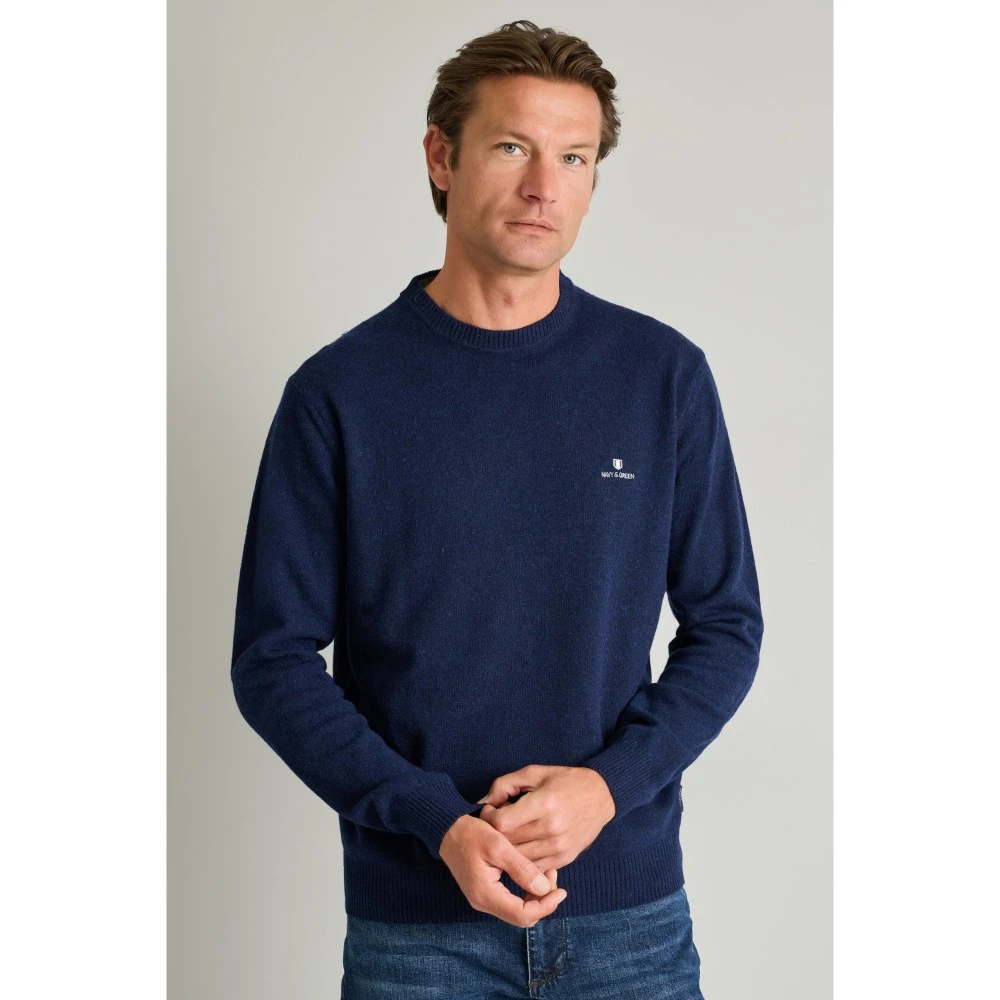 NAVY & GREEN Πλεκτό 24AR.950/P.7 12GG Wool Ανδρικό