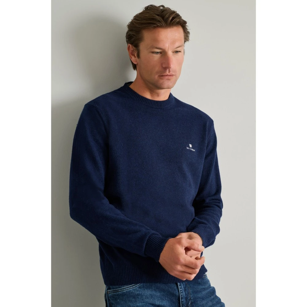 NAVY & GREEN Πλεκτό 24AR.950/P.7 12GG Wool Ανδρικό