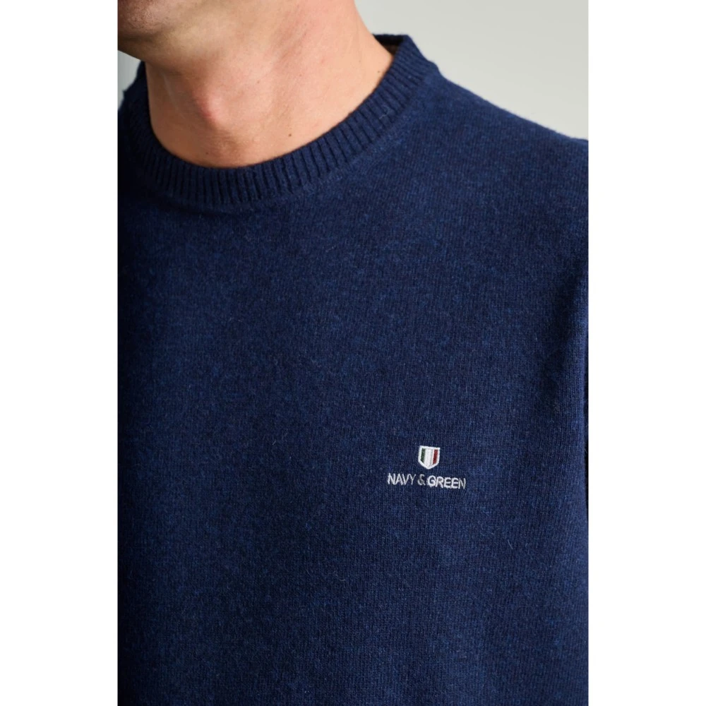 NAVY & GREEN Πλεκτό 24AR.950/P.7 12GG Wool Ανδρικό