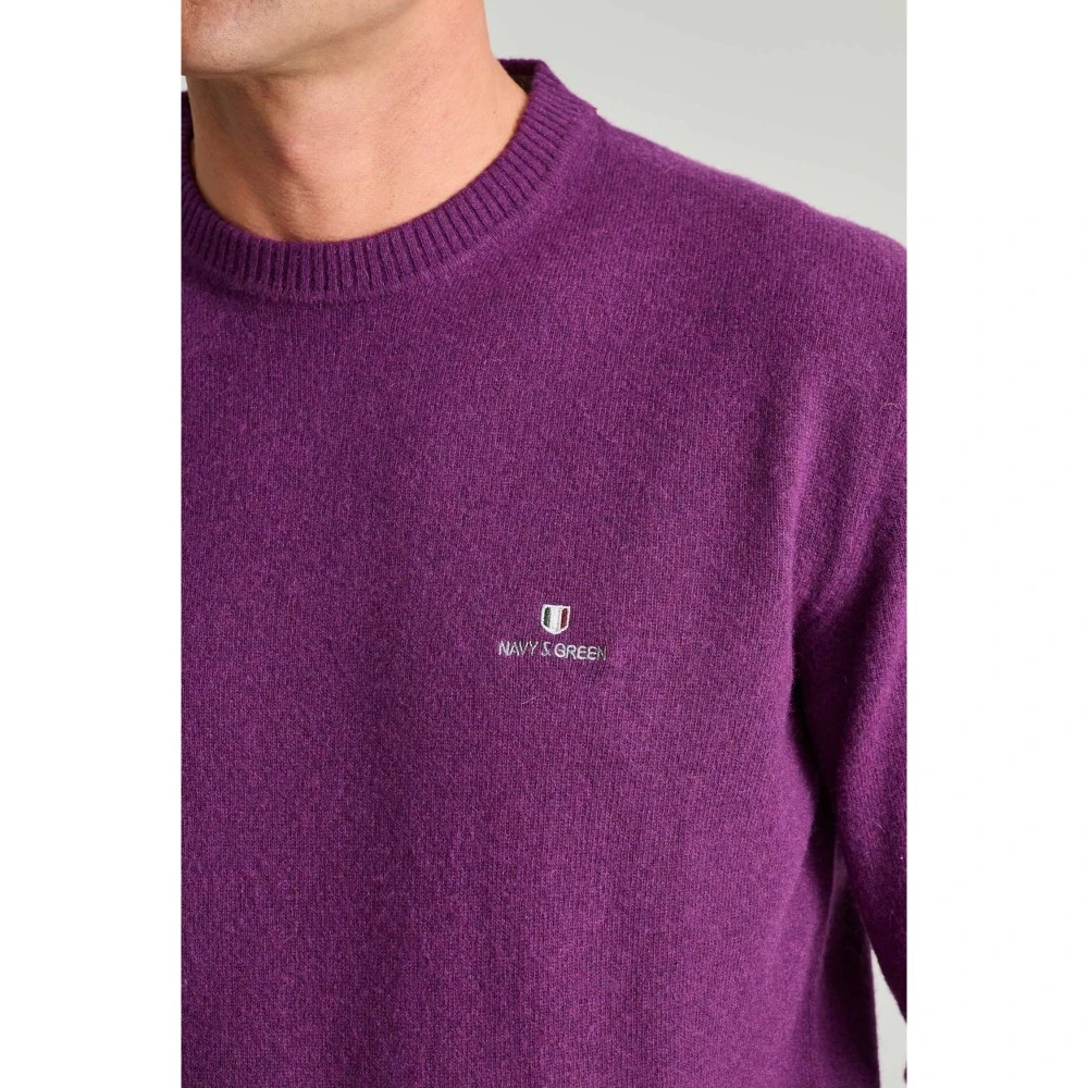 NAVY & GREEN Πλεκτό 24AR.950/P.7 12GG Wool Ανδρικό