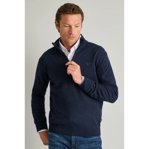 NAVY & GREEN Πλεκτό 24AR.958/LZ.3 12GG Wool Ανδρικό