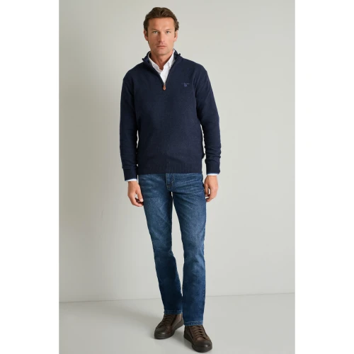 NAVY & GREEN Πλεκτό 24AR.958/LZ.3 12GG Wool Ανδρικό