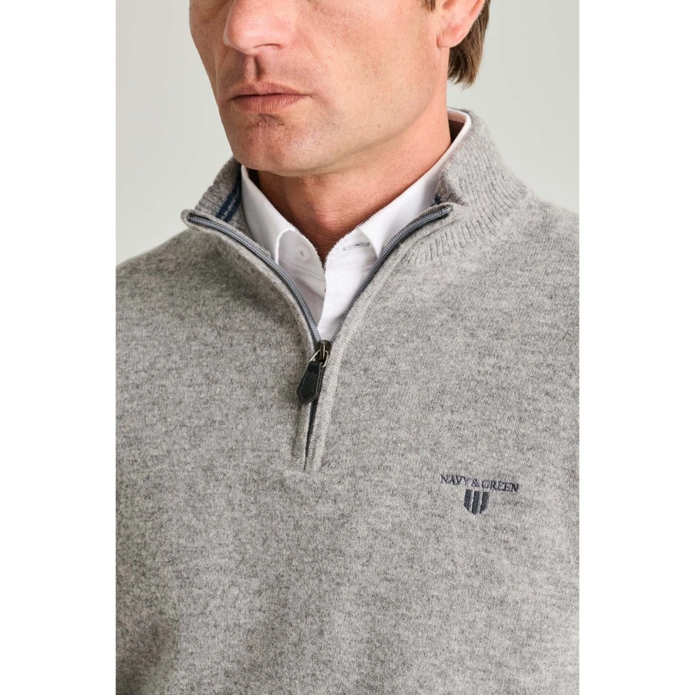 NAVY & GREEN Πλεκτό 24AR.958/LZ.3 12GG Wool Ανδρικό