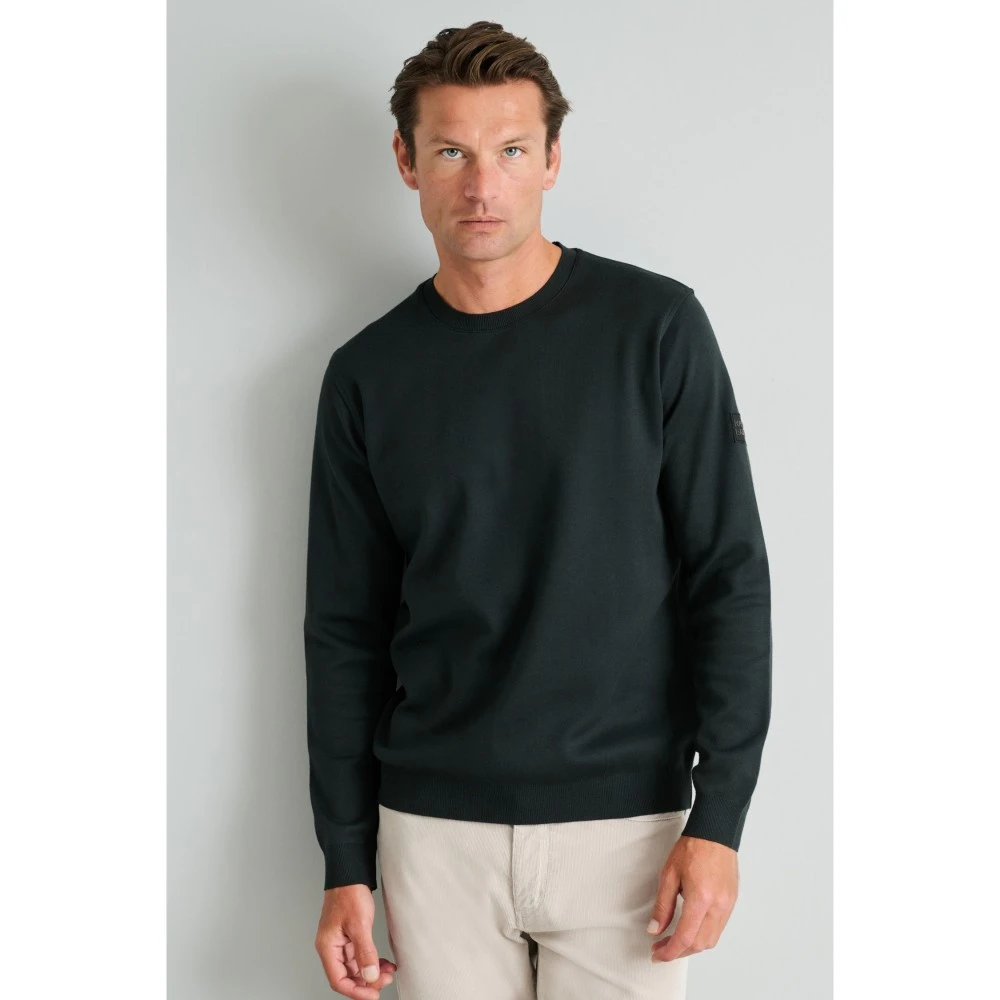 NAVY & GREEN Πλεκτό 24EY.019/R 12GG Βαμβακερό Ανδρικό