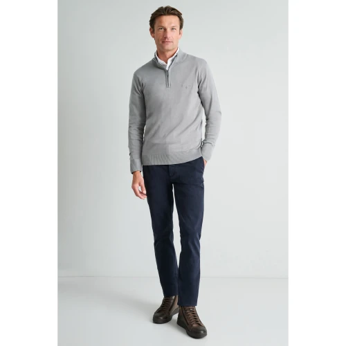 NAVY & GREEN Πλεκτό 12GG Wool Ανδρικό 24GF.001/LZ