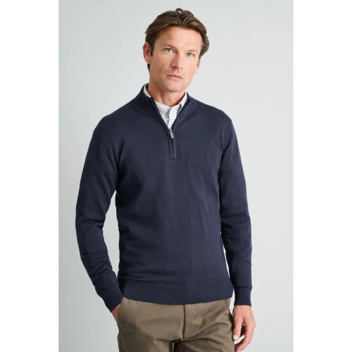 NAVY & GREEN Πλεκτό 12GG Wool Ανδρικό 24GF.001/LZ