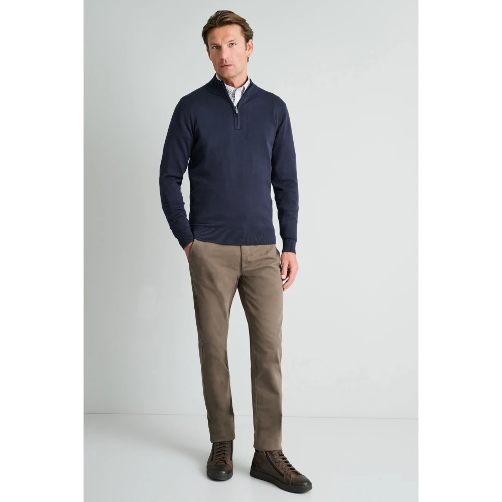 NAVY & GREEN Πλεκτό 12GG Wool Ανδρικό 24GF.001/LZ