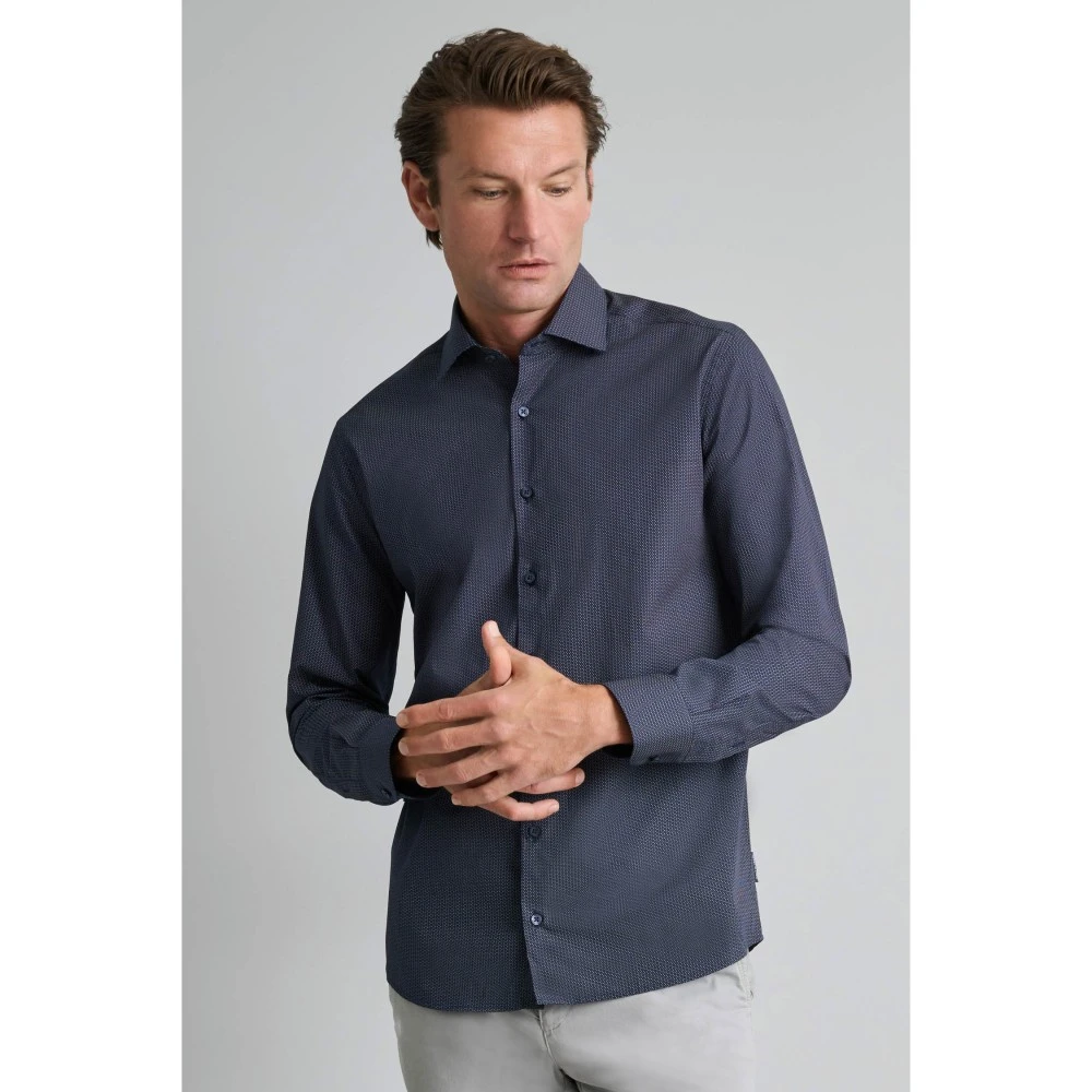 NAVY & GREEN Πουκάμισο Fit Line Ανδρικό