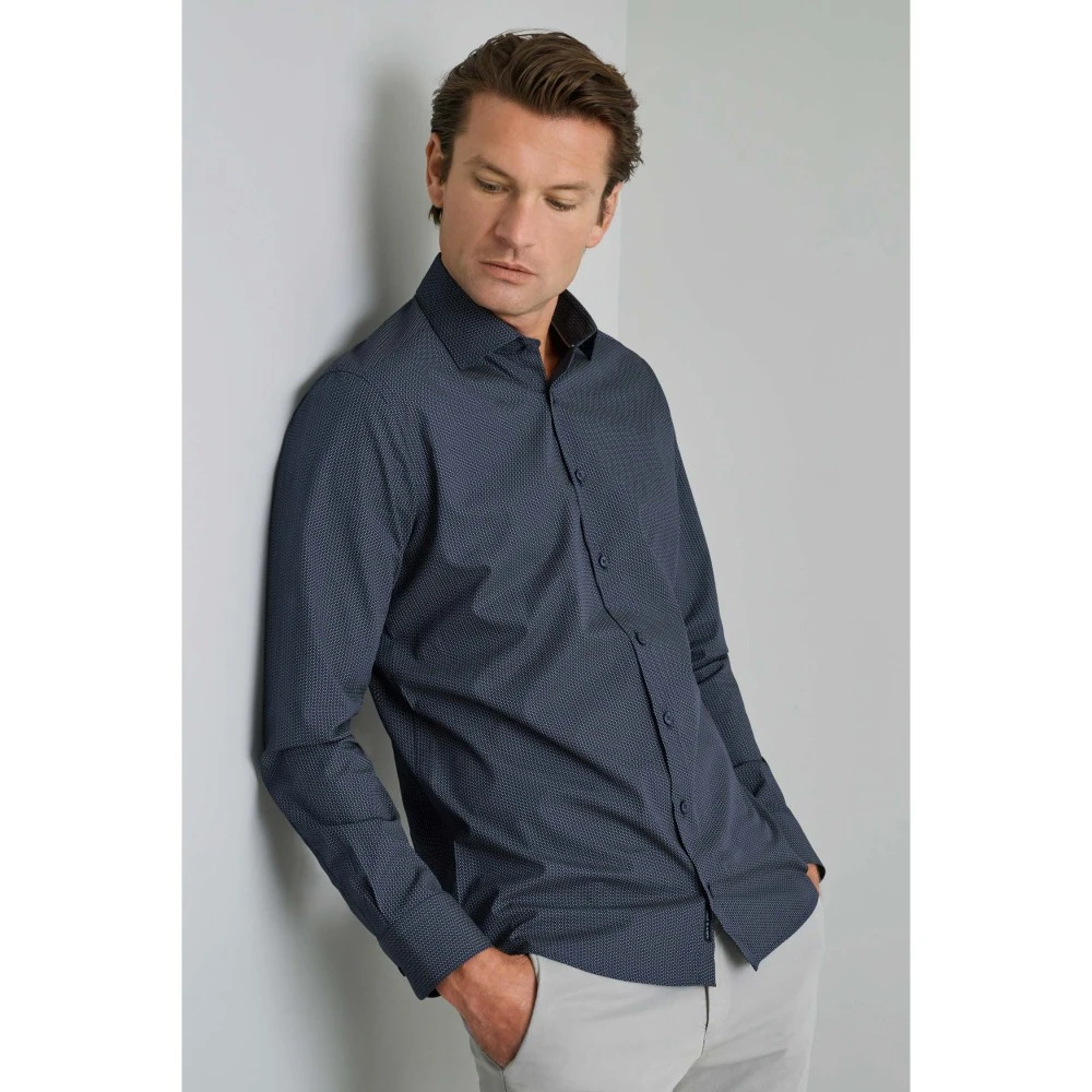 NAVY & GREEN Πουκάμισο Fit Line Ανδρικό