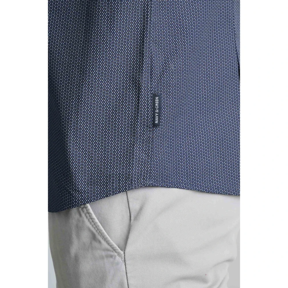 NAVY & GREEN Πουκάμισο Fit Line Ανδρικό