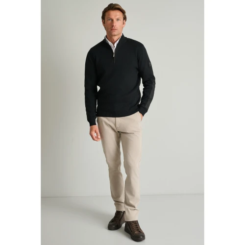 NAVY & GREEN Πλεκτό 12GG Βαμβακερό Ανδρικό