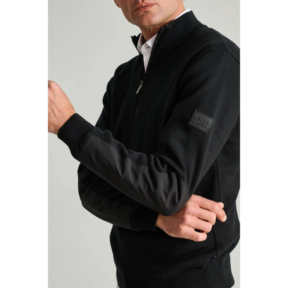 NAVY & GREEN Πλεκτό 12GG Βαμβακερό Ανδρικό