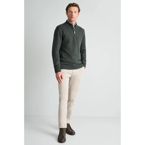 NAVY & GREEN Πλεκτό 10GG Βαμβακερό Ανδρικό