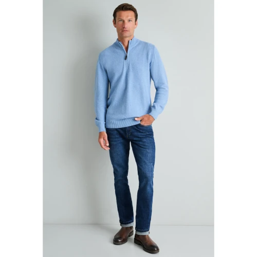 NAVY & GREEN Πλεκτό 10GG Βαμβακερό Ανδρικό