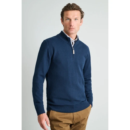 NAVY & GREEN Πλεκτό 10GG Βαμβακερό Ανδρικό