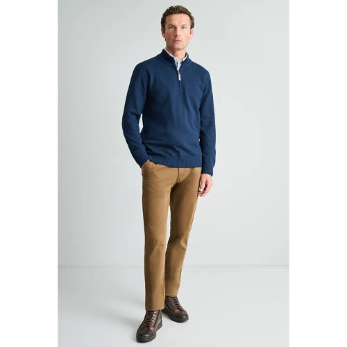 NAVY & GREEN Πλεκτό 10GG Βαμβακερό Ανδρικό