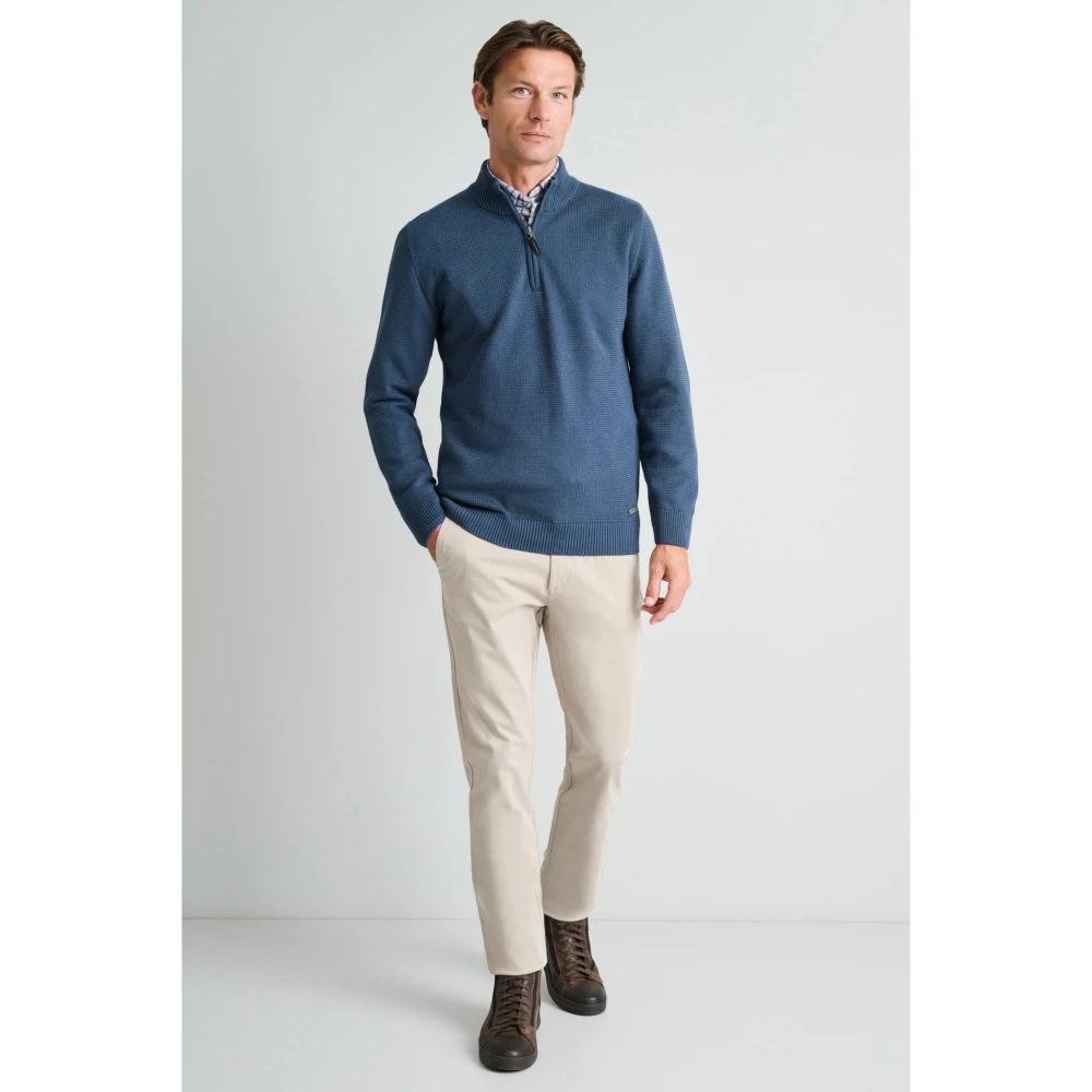 NAVY & GREEN Πλεκτό 10GG Βαμβακερό Ανδρικό