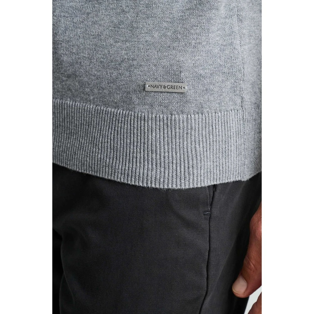 NAVY & GREEN Πλεκτό 24YM.510/FS.7 Cotton Ανδρικό