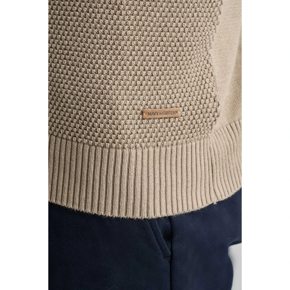 NAVY & GREEN Πλεκτό 24YM.752/LZ.4 Cotton Ανδρικό