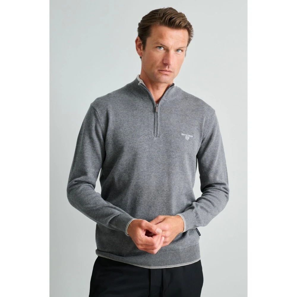 NAVY & GREEN Πλεκτό 24YM.923/LZ.3 12GG Βαμβακερό Ανδρικό