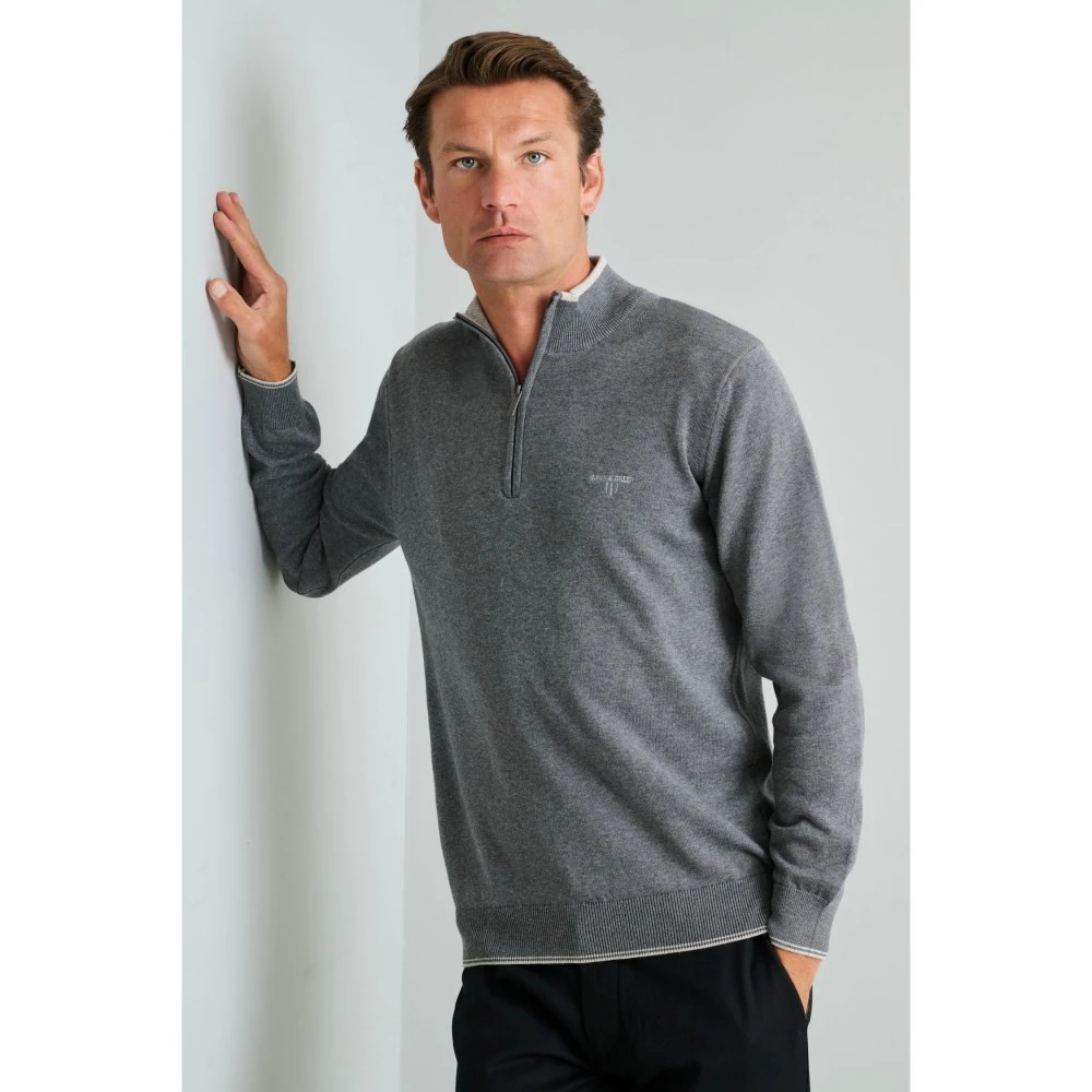 NAVY & GREEN Πλεκτό 24YM.923/LZ.3 12GG Βαμβακερό Ανδρικό