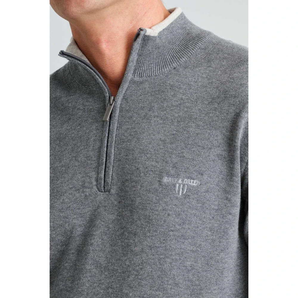 NAVY & GREEN Πλεκτό 24YM.923/LZ.3 12GG Βαμβακερό Ανδρικό