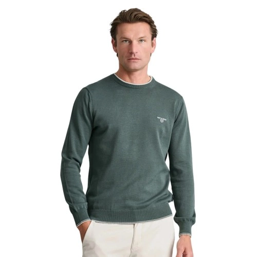 NAVY & GREEN Πλεκτό 12GG Βαμβακερό Ανδρικό