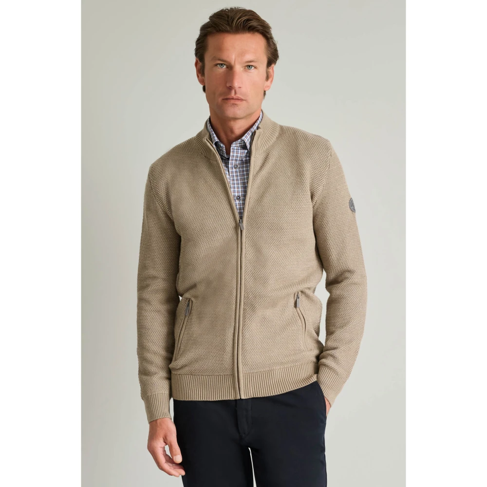 NAVY & GREEN Ζακέτα Πλεκτή 12GG Cotton Ανδρικό