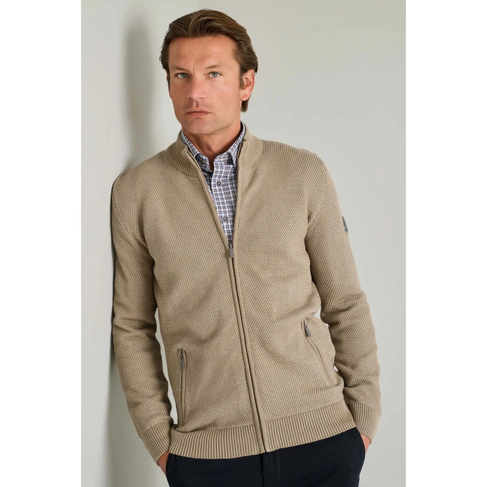 NAVY & GREEN Ζακέτα Πλεκτή 12GG Cotton Ανδρικό